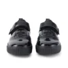Zapatillas Tovni Brogue para niñas, charol negro