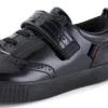 Zapatillas Tovni Brogue para niñas, charol negro