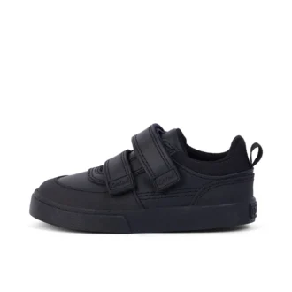 Zapatillas Tovni Scuff Lo de piel para niño, color negro