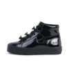 Zapatillas Tovni Stack Hi Flower de charol negro para mujer joven