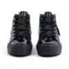 Zapatillas Tovni Stack Hi Flower de charol negro para mujer joven