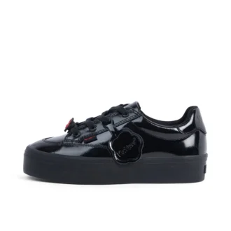 Zapatillas Tovni Stack Lo Flower de charol negro para niñas
