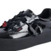 Zapatillas Tovni Stack Lo Flower de charol negro para niñas
