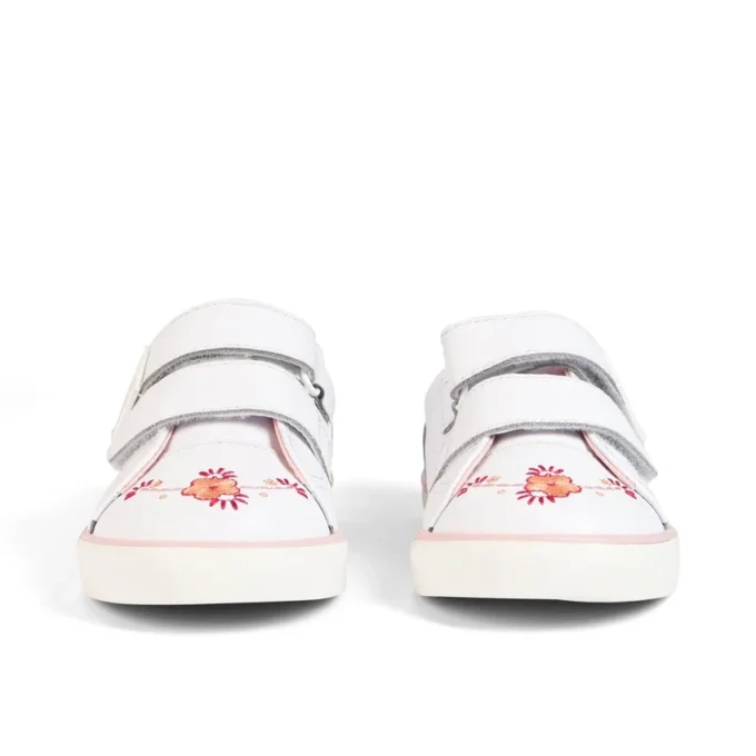 Zapatillas Tovni Twin Happy para niñas, de piel blanca