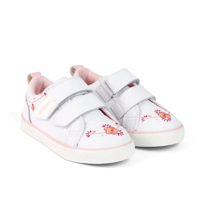 Zapatillas Tovni Twin Happy para niñas, de piel blanca