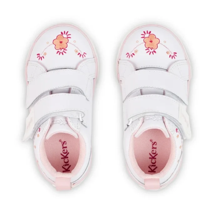 Zapatillas Tovni Twin Happy para niñas, de piel blanca