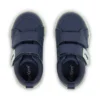 Zapatillas Tovni Twin ZigZag para niño pequeño, de cuero azul marino