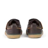 Zapatillas Tovni Twin ZigZag para niño pequeño, de piel marrón