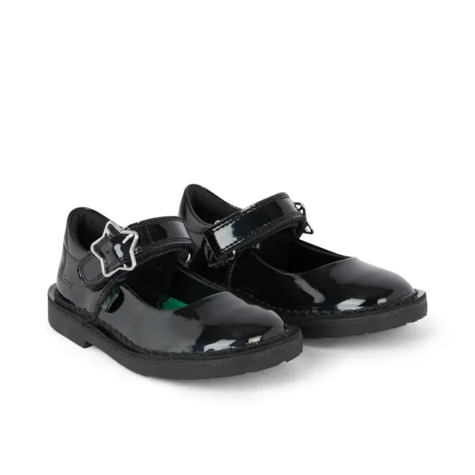 Zapatos Adlar MJ Stardust de charol negro para niñas