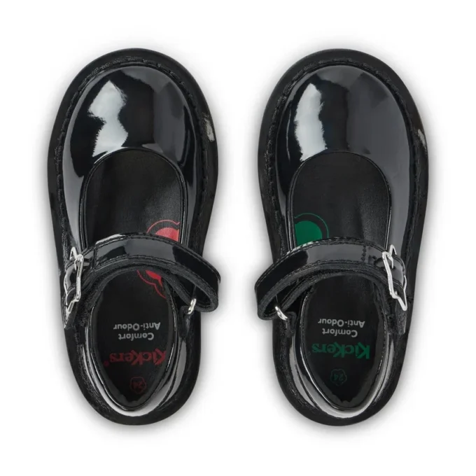 Zapatos Adlar MJ Stardust de charol negro para niñas