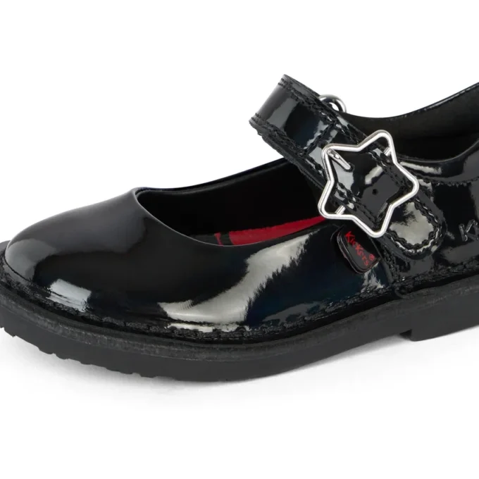 Zapatos Adlar MJ Stardust de charol negro para niñas