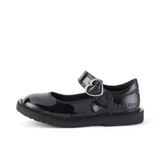 Zapatos de charol Adlar Heart Mj para niña, negros