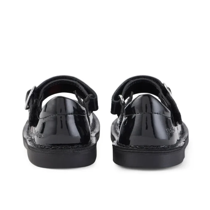 Zapatos de charol Adlar Heart Mj para niña, negros