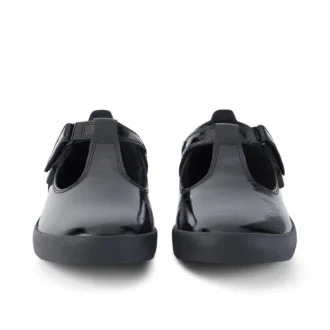 Zapatos de charol con barra en T Kariko para niñas, color negro
