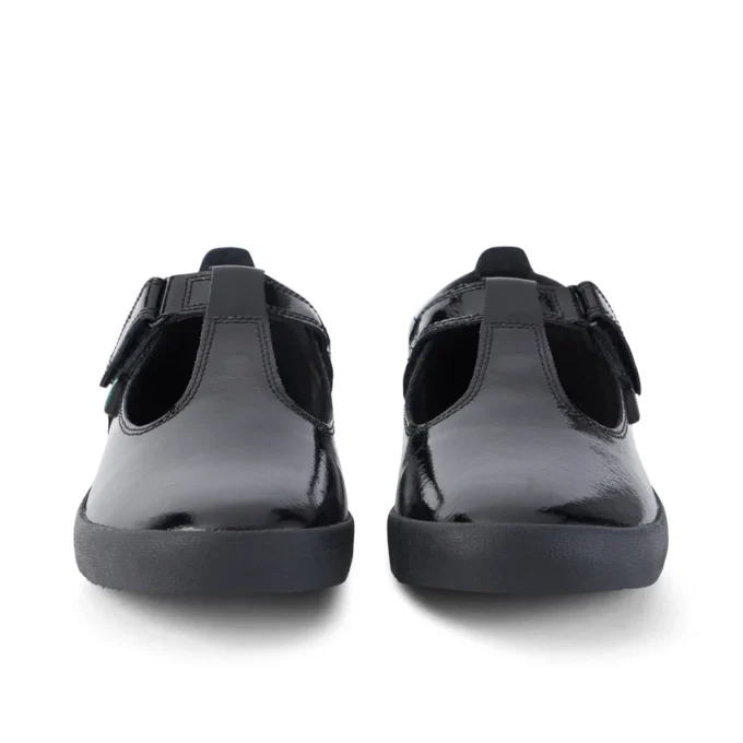 Zapatos de charol con barra en T Kariko para niñas, color negro