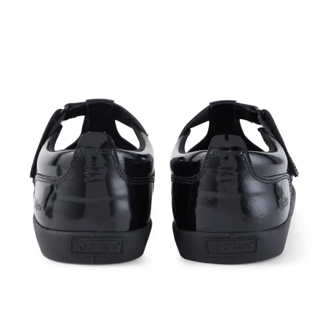 Zapatos de charol con barra en T Kariko para niñas, color negro