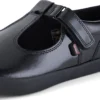 Zapatos de charol con barra en T Kariko para niñas, color negro