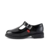 Zapatos de charol con barra en T Lach para niñas, color negro
