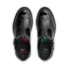 Zapatos de charol con barra en T Lachly Brogue para mujer joven, color negro