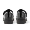 Zapatos de charol con barra en T Lachly Brogue para mujer joven, color negro