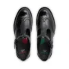 Zapatos de charol con barra en T Lachly Brogue para niñas, color negro