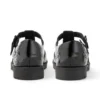 Zapatos de charol con barra en T Lachly Brogue para niñas, color negro