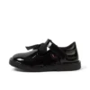 Zapatos de charol con lazo y barra en T Adlar para niñas, en negro