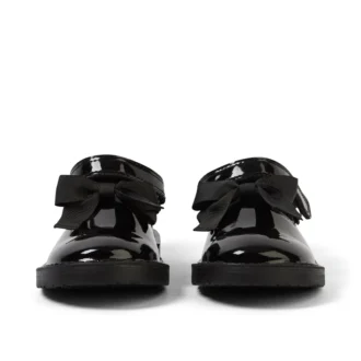 Zapatos de charol con lazo y barra en T Adlar para niñas, en negro