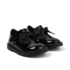 Zapatos de charol con lazo y barra en T Adlar para niñas, en negro