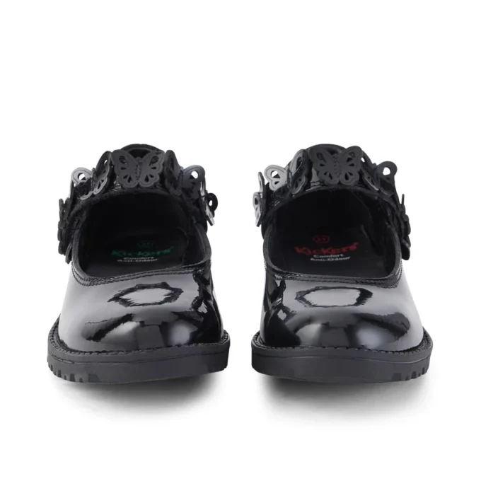 Zapatos de charol Lachly Butterfly MJ para niñas, en color negro