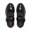 Zapatos de charol Lachly Butterfly MJ para niñas, en color negro