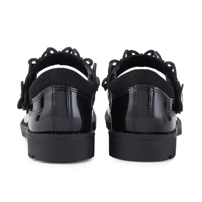 Zapatos de charol Lachly Butterfly MJ para niñas, en color negro