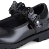 Zapatos de charol Lachly Butterfly MJ para niñas, en color negro