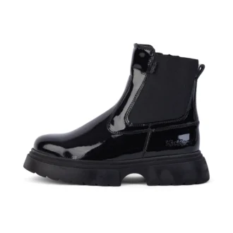 Zapatos de mujer junior Kenzi Chelsea de charol negro