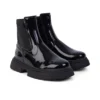 Zapatos de mujer junior Kenzi Chelsea de charol negro