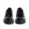 Zapatos de mujer Kori con cordones, charol negro