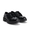 Zapatos de mujer Kori con cordones, charol negro