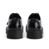 Zapatos de mujer Kori con cordones, charol negro