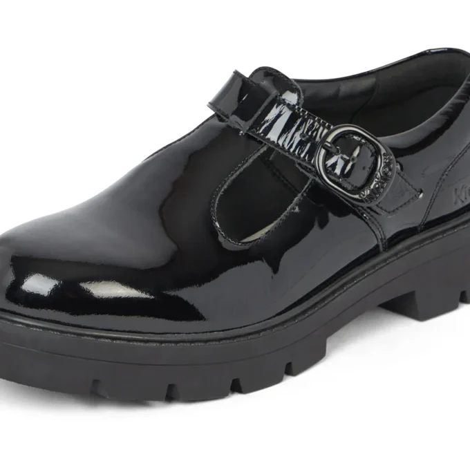 Zapatos de mujer Kori T Bar de charol negro