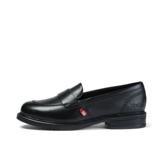 Zapatos de mujer Lach Slip de piel, negros