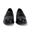 Zapatos de mujer Lach Slip de piel, negros