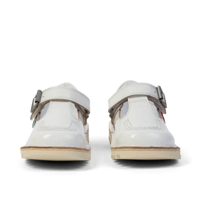 Zapatos de niña con Kick T-Bar, blancos