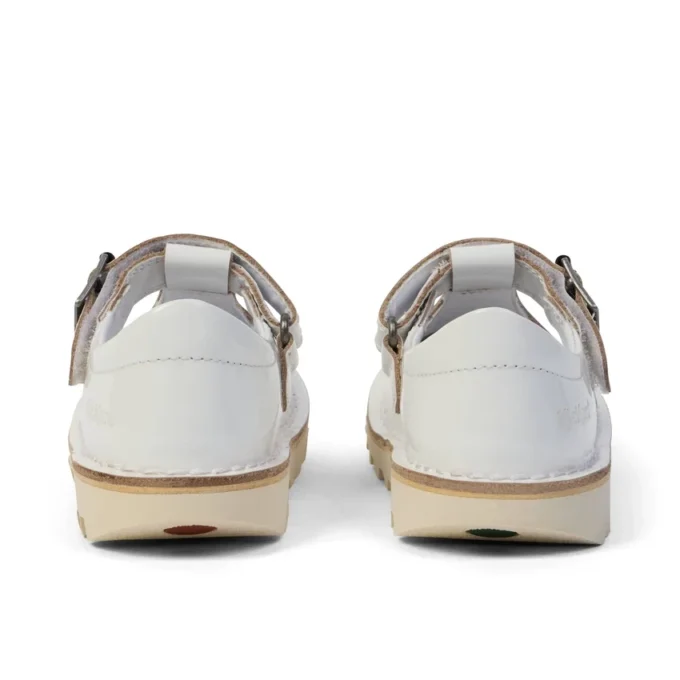 Zapatos de niña con Kick T-Bar, blancos