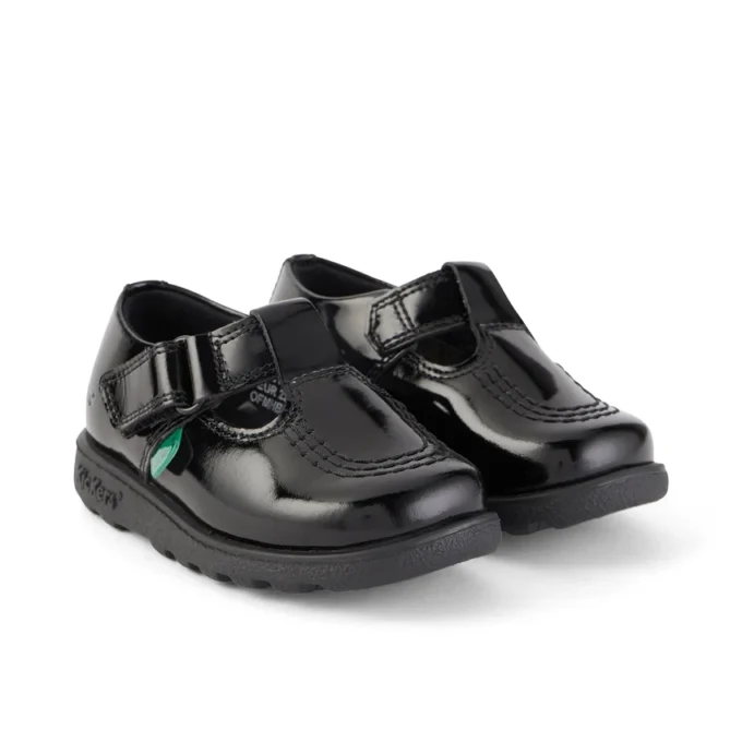 Zapatos de niña Fragma T-Bar de charol negro