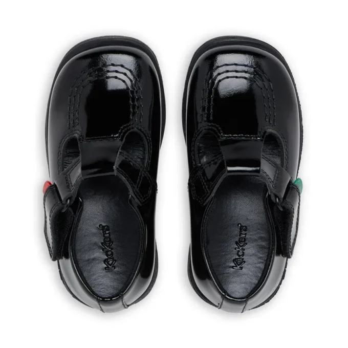 Zapatos de niña Fragma T-Bar de charol negro
