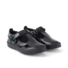 Zapatos de niña Kariko con correa en T de charol negro
