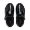 Zapatos de niña Kariko con correa en T de charol negro