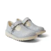 Zapatos de niña Kick T-Bar Glitter Cosmic Textile Silver