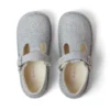 Zapatos de niña Kick T-Bar Glitter Cosmic Textile Silver
