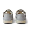 Zapatos de niña Kick T-Bar Glitter Cosmic Textile Silver